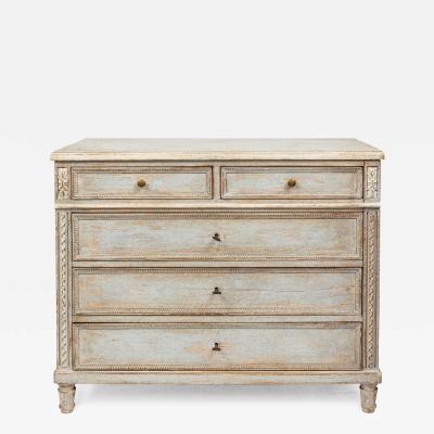 XX Century Neoclassical French Painted Chest