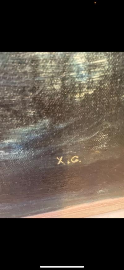 Xavier Gonzalez LARGE SCALE MODERNIST ABSTRACT PAINTING NEW JERSEY FLATS BY XAVIER GONZALEZ
