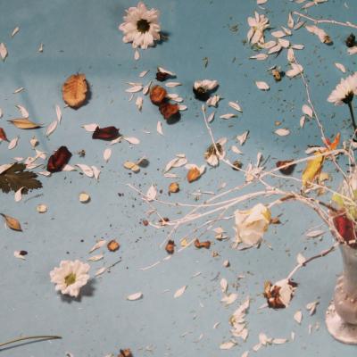 Xurxo G mez Chao Gran Bouquet Azul By Xurxo G mez Chao Floral Blue Abstract Still Life 2017