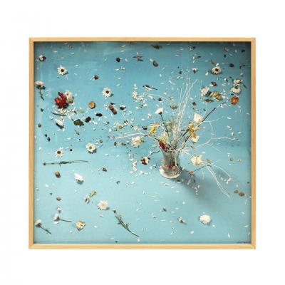 Xurxo G mez Chao Gran Bouquet Azul By Xurxo G mez Chao Floral Blue Abstract Still Life 2017