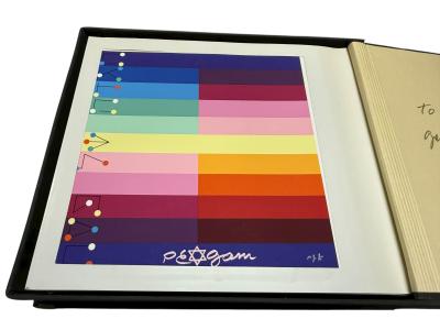Yaacov Agam RARE YAACOV AGAM SIGNED BOOK OF PASSOVER WITH OVER 58 COLORFUL SERIGRAPHS