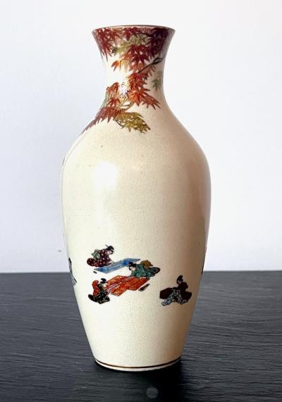Yabu Meizan Japanese Miniature Satsuma Vase Yabu Meizan Meiji