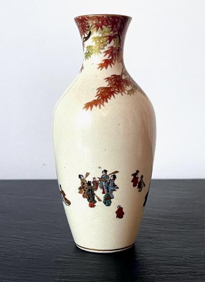 Yabu Meizan Japanese Miniature Satsuma Vase Yabu Meizan Meiji