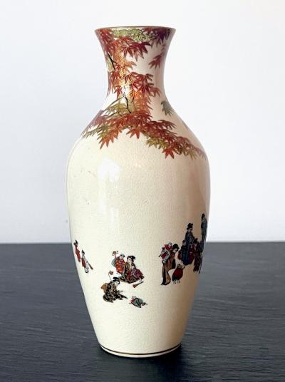Yabu Meizan Japanese Miniature Satsuma Vase Yabu Meizan Meiji