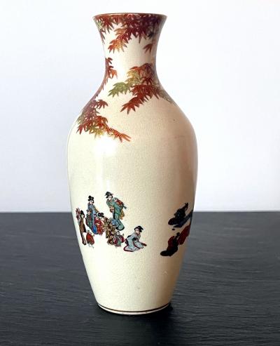 Yabu Meizan Japanese Miniature Satsuma Vase Yabu Meizan Meiji