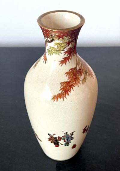 Yabu Meizan Japanese Miniature Satsuma Vase Yabu Meizan Meiji