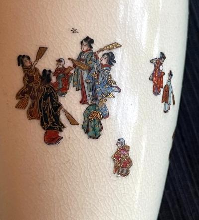 Yabu Meizan Japanese Miniature Satsuma Vase Yabu Meizan Meiji