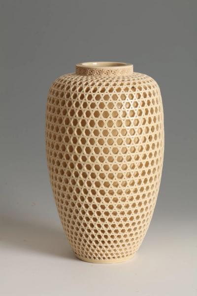 Yabu Meizan Reticulated Vase 1920s