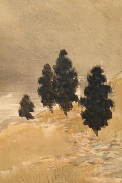 Yamamoto Shunkyo Oncoming Rain in a Mountain Valley 1920s