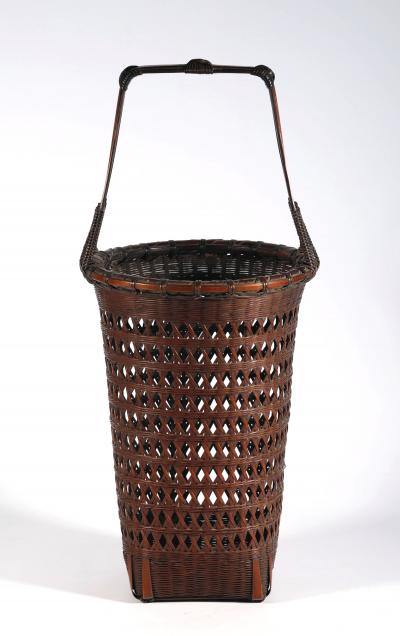 Yamashita Kochikusai Japanese Bamboo Basket Ikebana by Yamashita Kochikusai