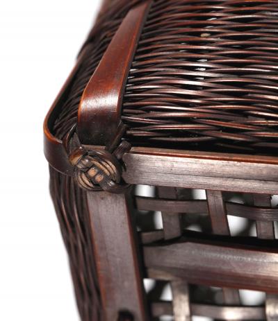 Yamashita Kochikusai Japanese Bamboo Basket Ikebana by Yamashita Kochikusai