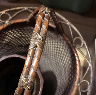 Yamashita Kochikusai Japanese Bamboo Basket Ikebana by Yamashita Kochikusai