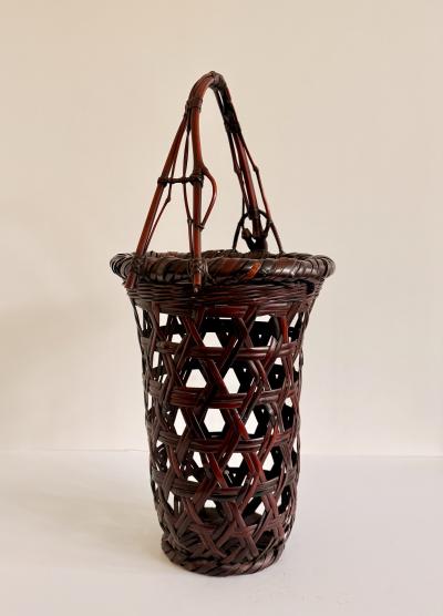 Yamashita Kochikusai Japanese Bamboo Basket Ikebana by Yamashita Kochikusai