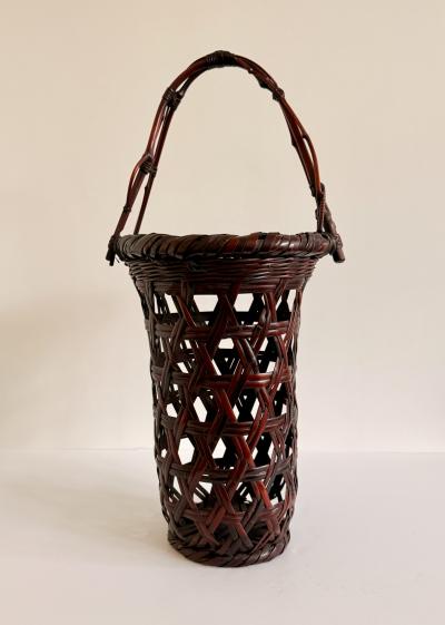 Yamashita Kochikusai Japanese Bamboo Basket Ikebana by Yamashita Kochikusai