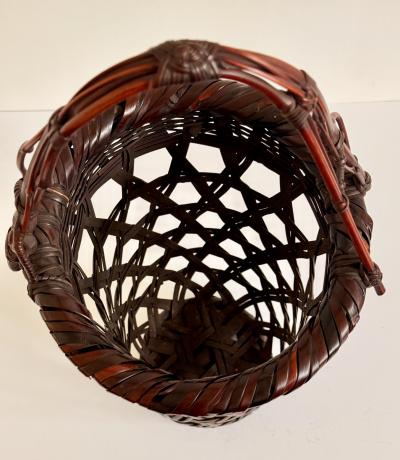 Yamashita Kochikusai Japanese Bamboo Basket Ikebana by Yamashita Kochikusai