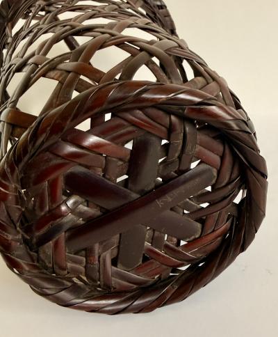 Yamashita Kochikusai Japanese Bamboo Basket Ikebana by Yamashita Kochikusai