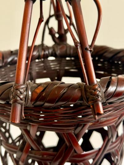 Yamashita Kochikusai Japanese Bamboo Basket Ikebana by Yamashita Kochikusai