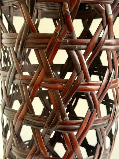 Yamashita Kochikusai Japanese Bamboo Basket Ikebana by Yamashita Kochikusai