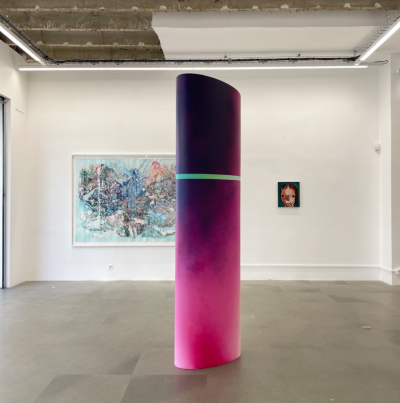 Yanis Khannoussi Untitled pink column ca 2023