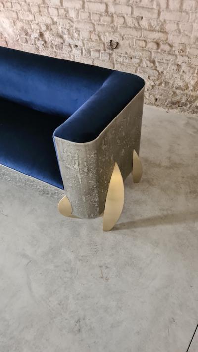 Yann Dessauvages Blue Sofa by Yann Dessauvages