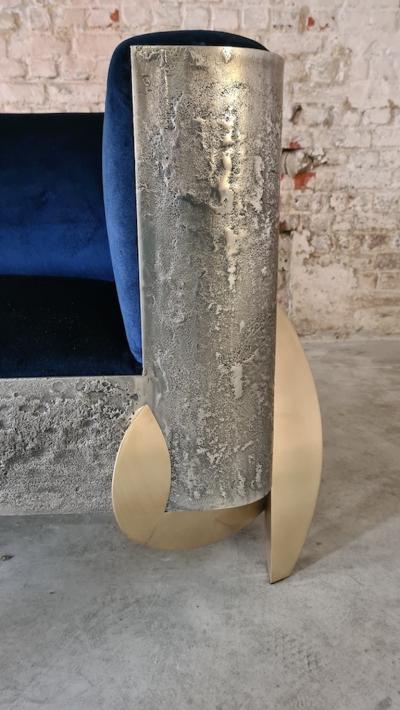 Yann Dessauvages Blue Sofa by Yann Dessauvages