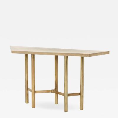 Yann Dessauvages Brass contemporary console table 2015