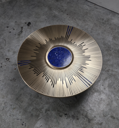 Yann Dessauvages Sunburst Cocktail Table by Yann Dessauvages