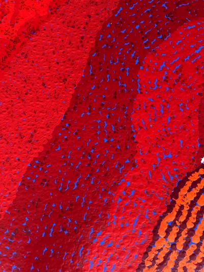 Yannima Tommy Watson Large Aboriginal Painting Wati Kutjara by Yannima Tommy Watson