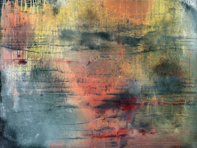 Yari Ostovany Fragments Of Poetry And Silence No 39 Abstract painting 2015