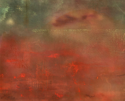 Yari Ostovany Simorgh Descending VIII Abstract painting 2018