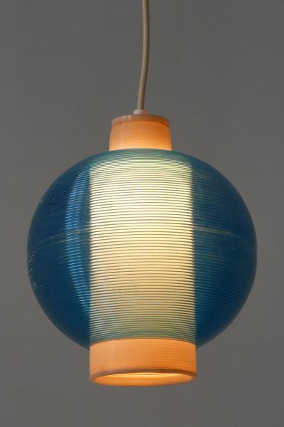 Yasha Heifetz Rare Mid Century Modern Rotaflex Pendant Lamp by Yasha Heifetz USA 1960s
