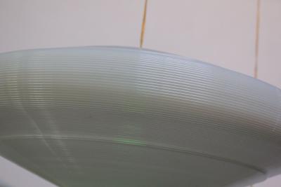 Yasha Heifetz Single Mid Century Modern Spun Plastic Rotaflex Pendant Lamp by Yasha Heifetz
