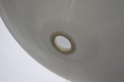 Yasha Heifetz Single Mid Century Modern Spun Plastic Rotaflex Pendant Lamp by Yasha Heifetz