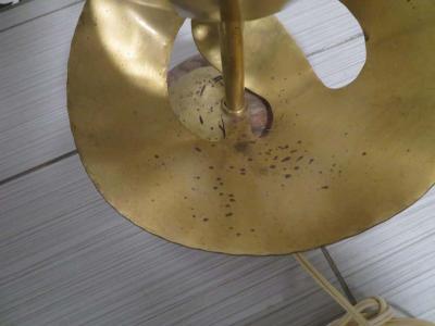 Yasha Heifetz Unusual Pair of Brass Abstract Heifetz Lamps Mid Century Modern
