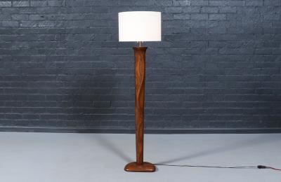 Yasha Heifetz Yasha Heifetz Carved Serpentine Style Floor Lamp