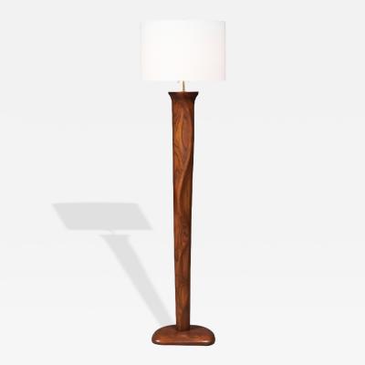 Yasha Heifetz Yasha Heifetz Carved Serpentine Style Floor Lamp