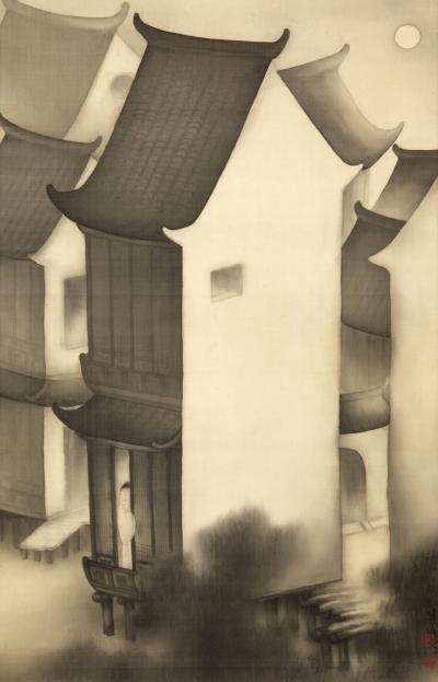 Yasuda Hanpo The Open Door in the Middle of the Night 1922