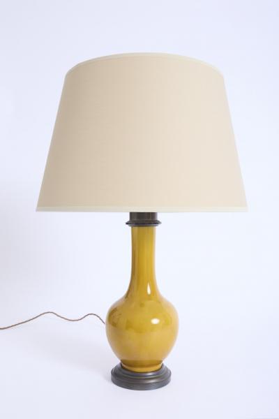 Yellow Ceramic Table Lamp