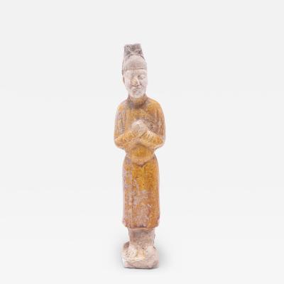 Yellow Glazed MIngqi Spirit Scholar