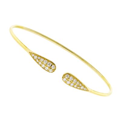 Yellow Gold Diamond Flexible Bracelet