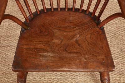 Yew Wood Windsor Armchair