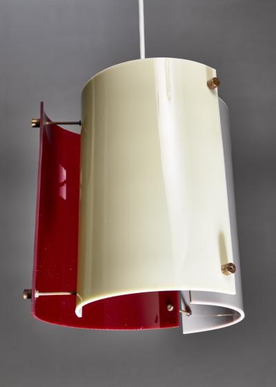 Yki Nummi Yki Nummi plexiglass pendant lamp for Orno Finland 1960s