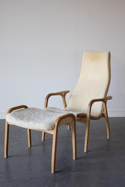 Yngve Ekstr m Lamino Easy Chair and ottoman by Yngve Ekstr m for Swedese 1956