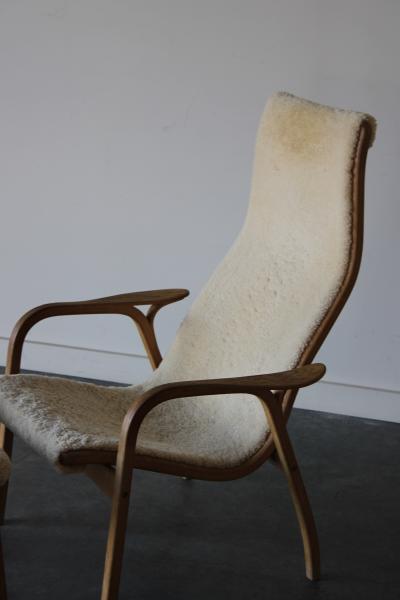 Yngve Ekstr m Lamino Easy Chair and ottoman by Yngve Ekstr m for Swedese 1956