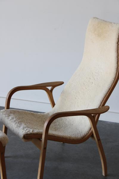 Yngve Ekstr m Lamino Easy Chair and ottoman by Yngve Ekstr m for Swedese 1956