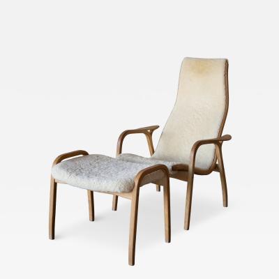 Yngve Ekstr m Lamino Easy Chair and ottoman by Yngve Ekstr m for Swedese 1956