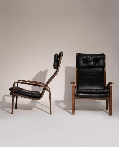 Yngve Ekstr m Pair of Yngve Ekstr m Armchairs for Swedese 1970s