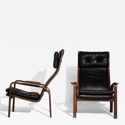 Yngve Ekstr m Pair of Yngve Ekstr m Armchairs for Swedese 1970s