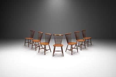Yngve Ekstr m Set of 7 SH41 Chairs by Yngve Ekstr m for AB N ssj Stolfabrik Sweden 1960s