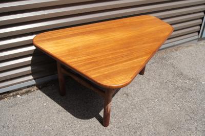 Yngve Ekstr m Teak and Limed Oak Three Legged Table by Yngve Ekstr m for Westbergs M bler